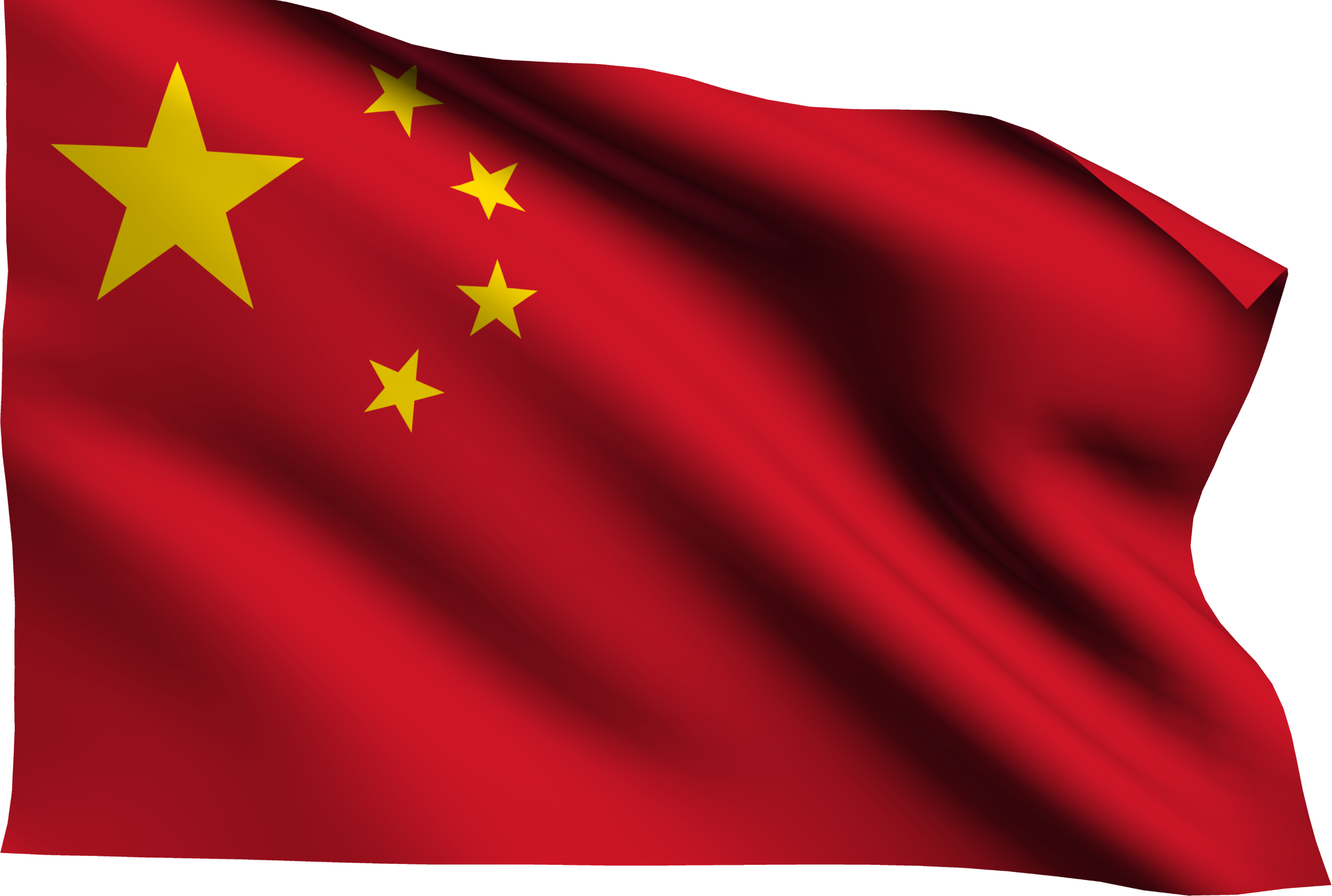 China flag Transparent PNG Image