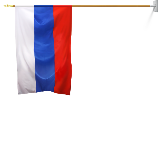 Russia flag Transparent PNG Image