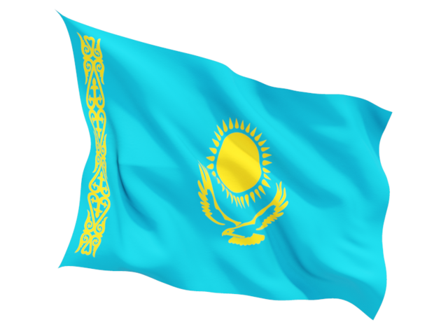 Kazahstan flag Transparent PNG Image