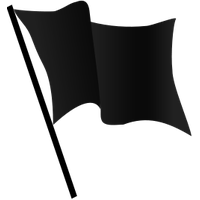Black flag PNG