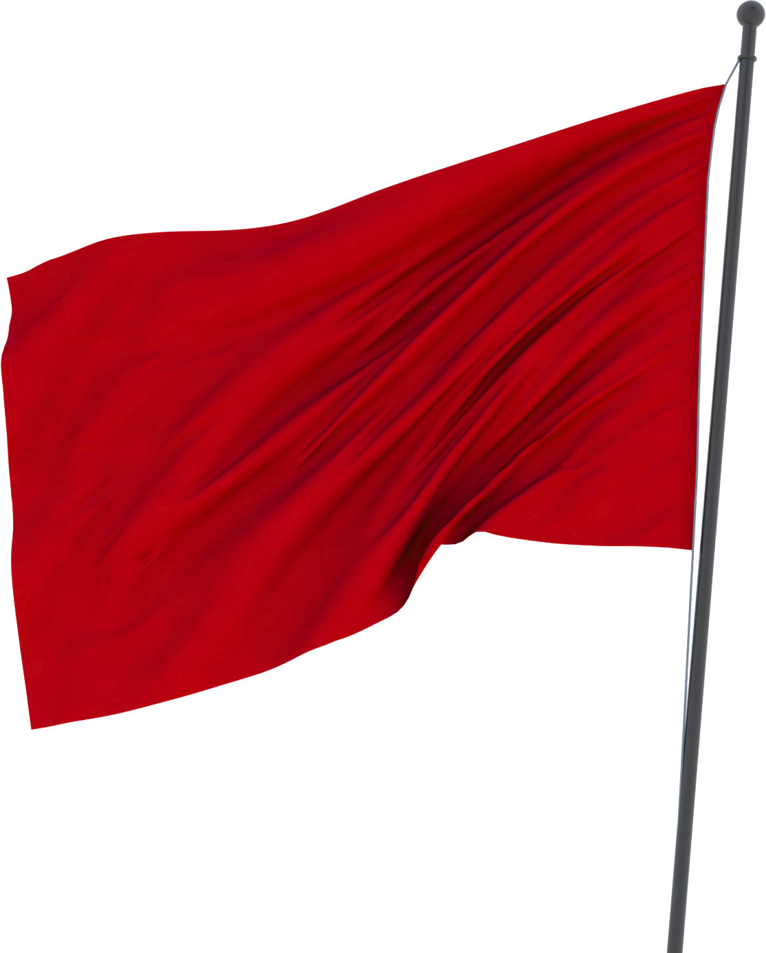 Red flag Transparent PNG Image