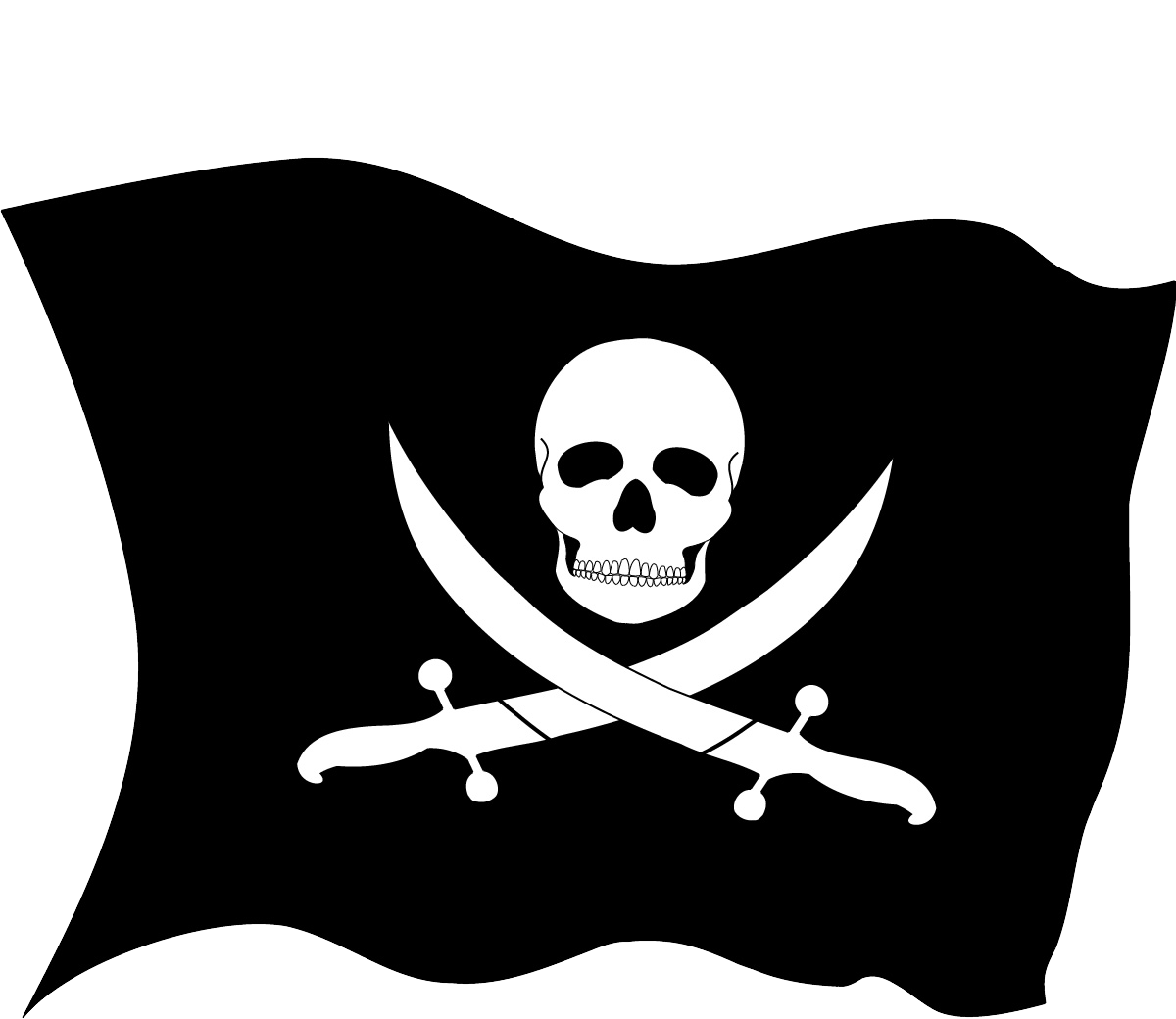 Pirate flag Transparent PNG Image