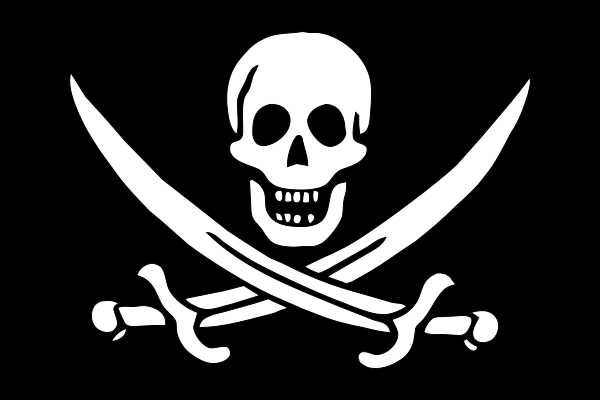 Pirate flag Transparent PNG Image