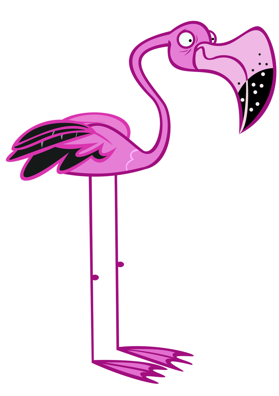 Vector Standing Flamingo Bird Free Transparent Image HQ PNG Image