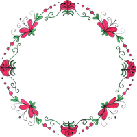 Floral frame Transparent PNG Image