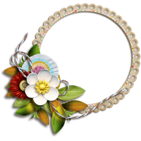 Floral frame PNG