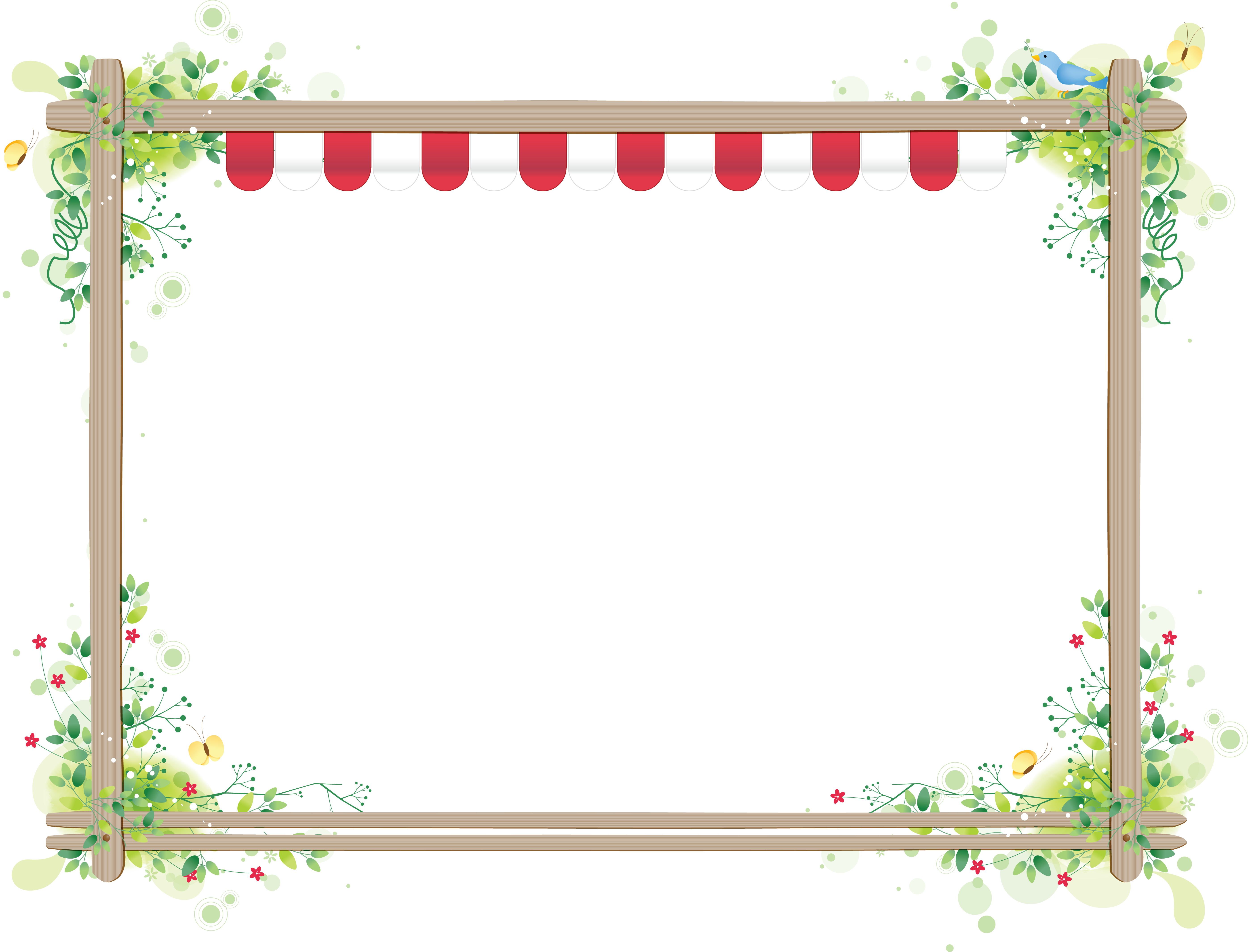 Floral frame Transparent PNG Image