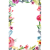 Floral frame PNG
