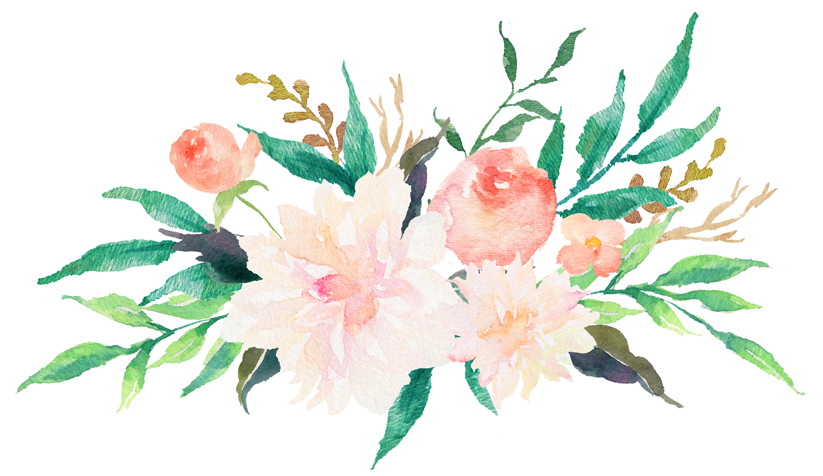 Watercolor Flower Art PNG Free Photo PNG Image