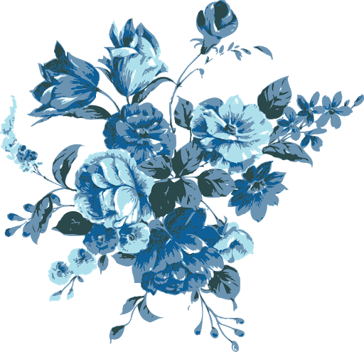 Blue Flowers Vector Download Free Image PNG Image