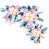 Vector Corner Flower Free HD Image PNG
