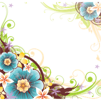 Vector Corner Flower Free Clipart HQ PNG