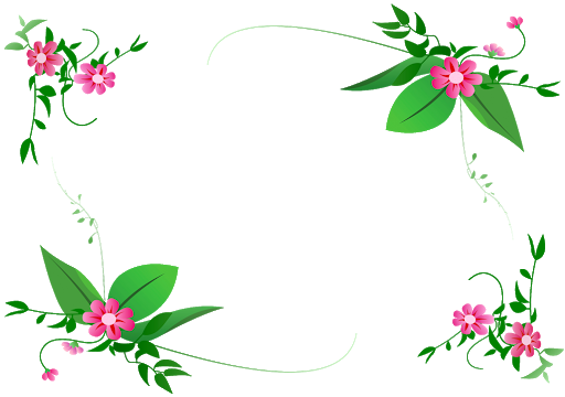 Vector Corner Flowers PNG Free Photo PNG Image