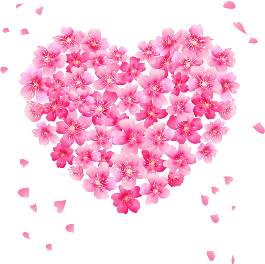 Heart Vector Love Flower Photos PNG Image