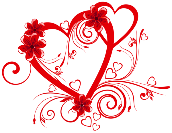 Heart Vector Flower Red HQ Image Free PNG Image