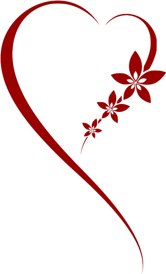 Heart Vector Flower Red Photos PNG Image