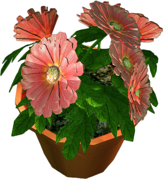 Front Pot Flower View PNG Download Free PNG Image
