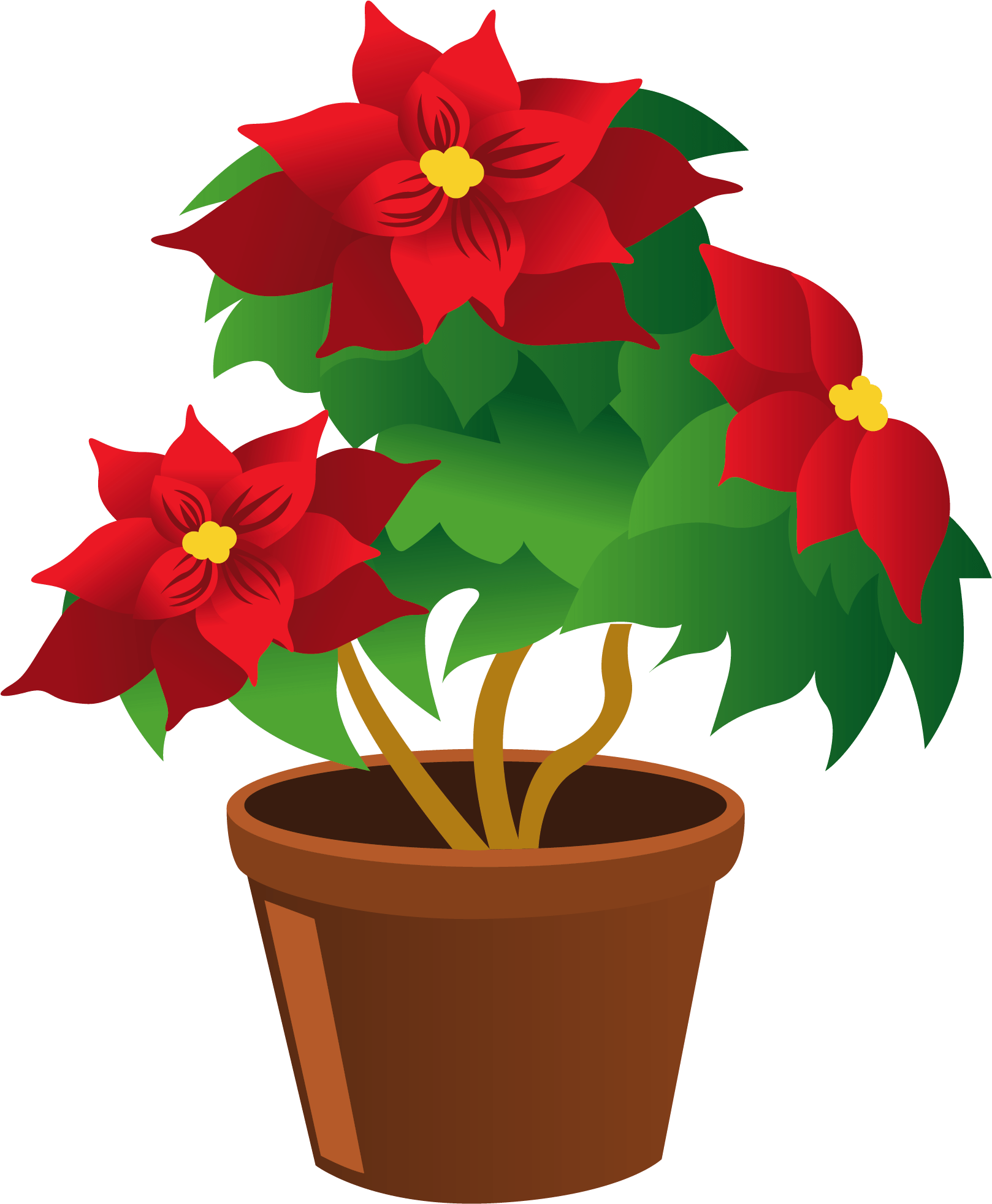 Vector Pot Flower Free Download Image PNG Image