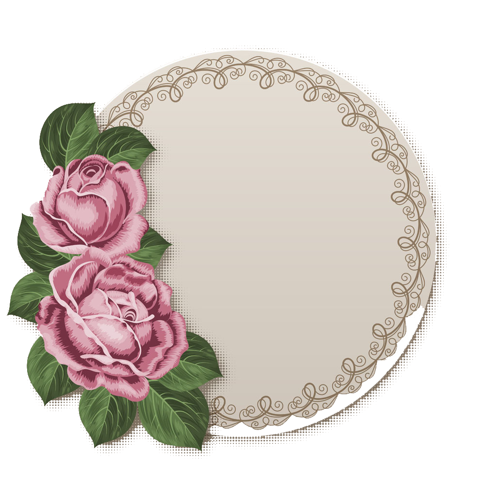 Picture Circle Flower Frame Round Free Photo PNG PNG Image
