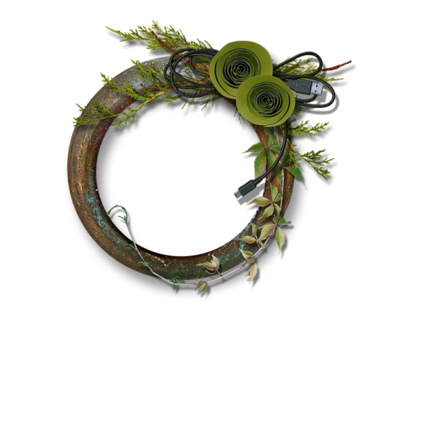 Circle Wreath Flower Free Clipart HD PNG Image