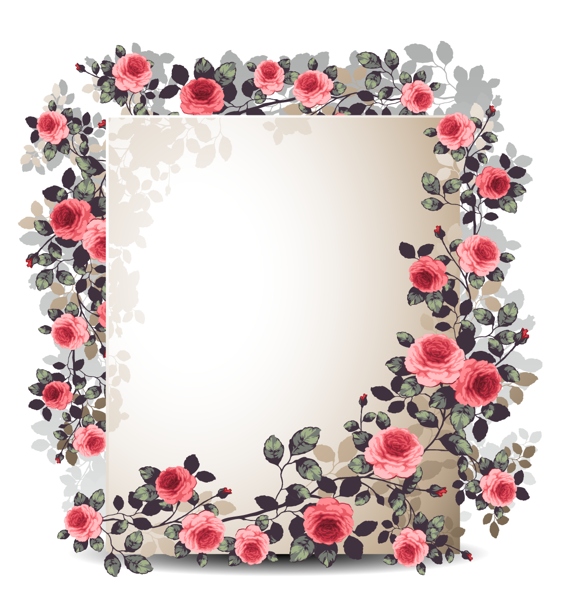 flower border linge png