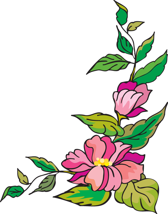 Borders Flower Border Page Free Transparent Image HQ PNG Image