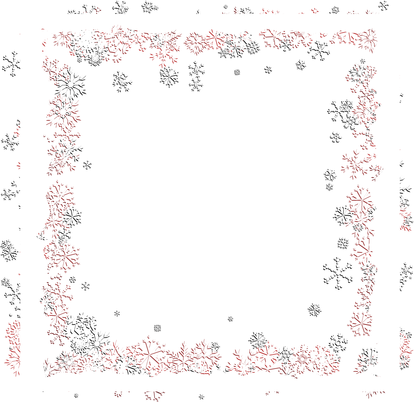 Vector Frame Flower Snowflake Download Free Image PNG Image
