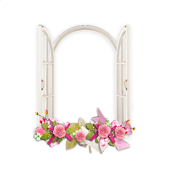 Pink Picture Frame Flower PNG Free Photo PNG Image