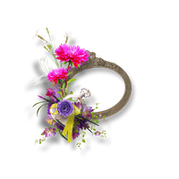 Decorative Picture Flower Frame Design Floral PNG