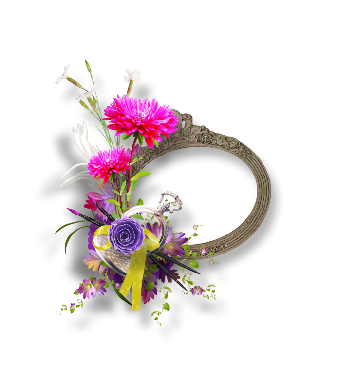 Decorative Picture Flower Frame Design Floral PNG Image