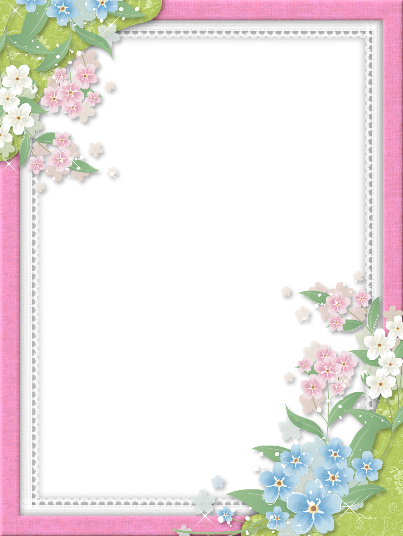 Pink Picture Flower Frame File Formats PNG Image