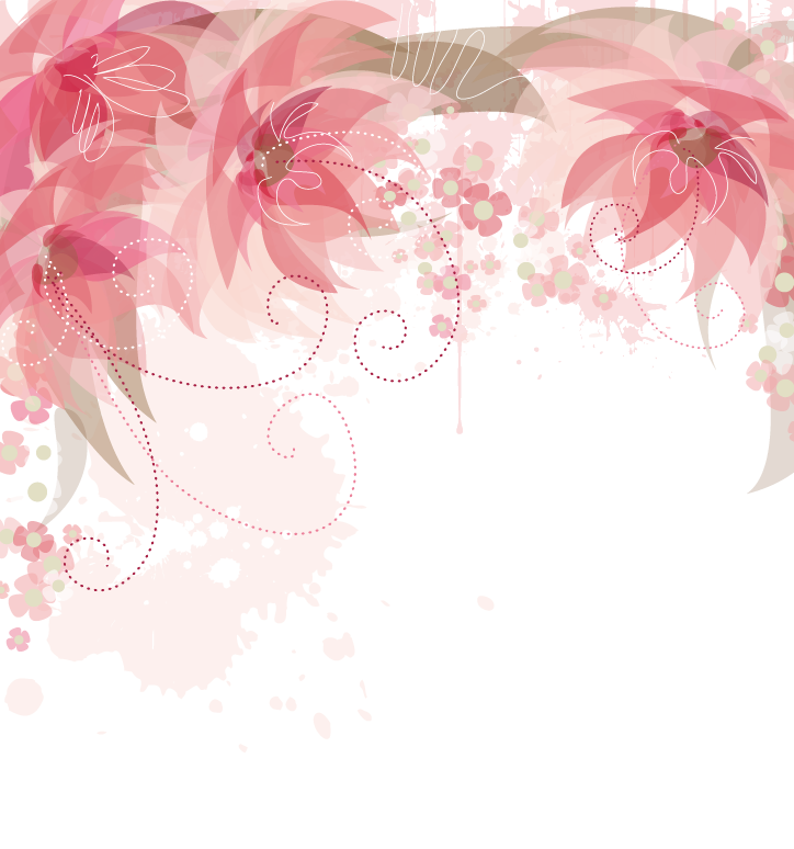 Pink Flowers Flower Border PNG Free Photo PNG Image