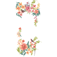 Flower Painted Hand Euclidean Vector Design Floral