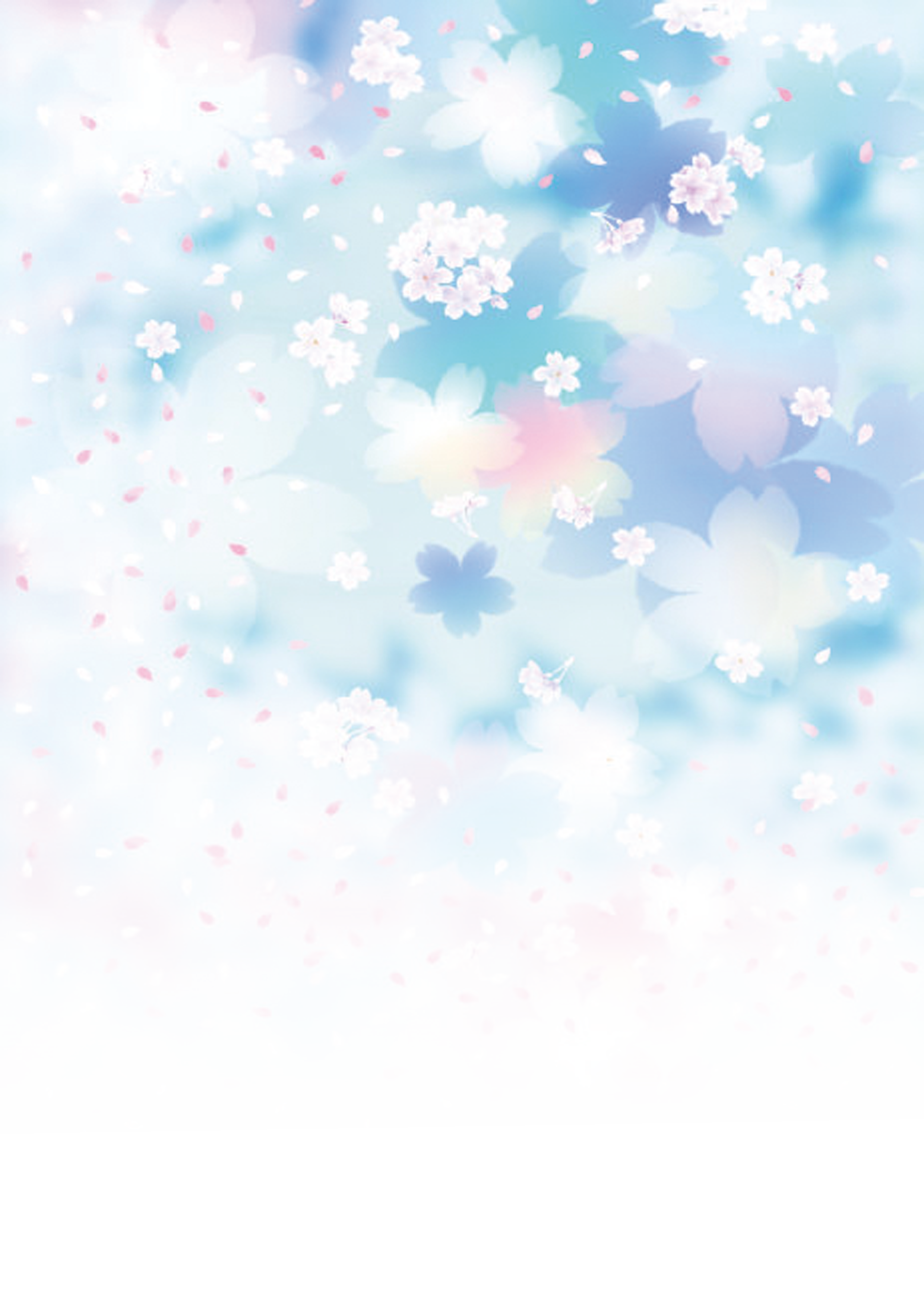 Blue Flower Cherry Wallpaper Sky Dream PNG Image