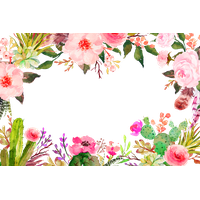 Watercolor Pink Plant Flower Painting Free PNG HQ PNG