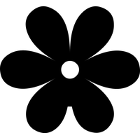 Silhouette Single Flowers Black Free Transparent Image HQ PNG Image