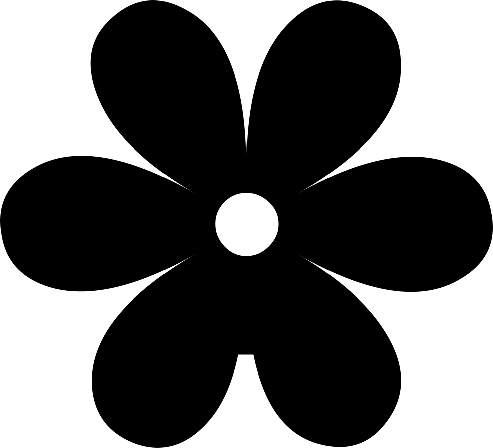 Silhouette Single Flowers Black Free Transparent Image HQ PNG Image