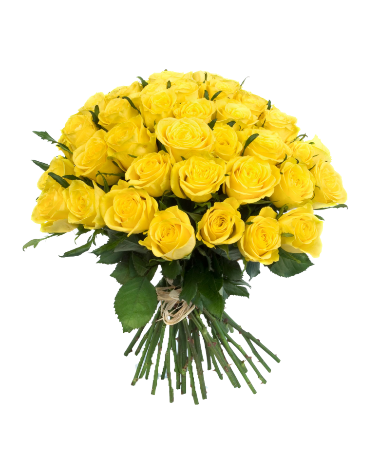 Download Yellow Flowers Bouquet Transparent HQ PNG Image | FreePNGImg