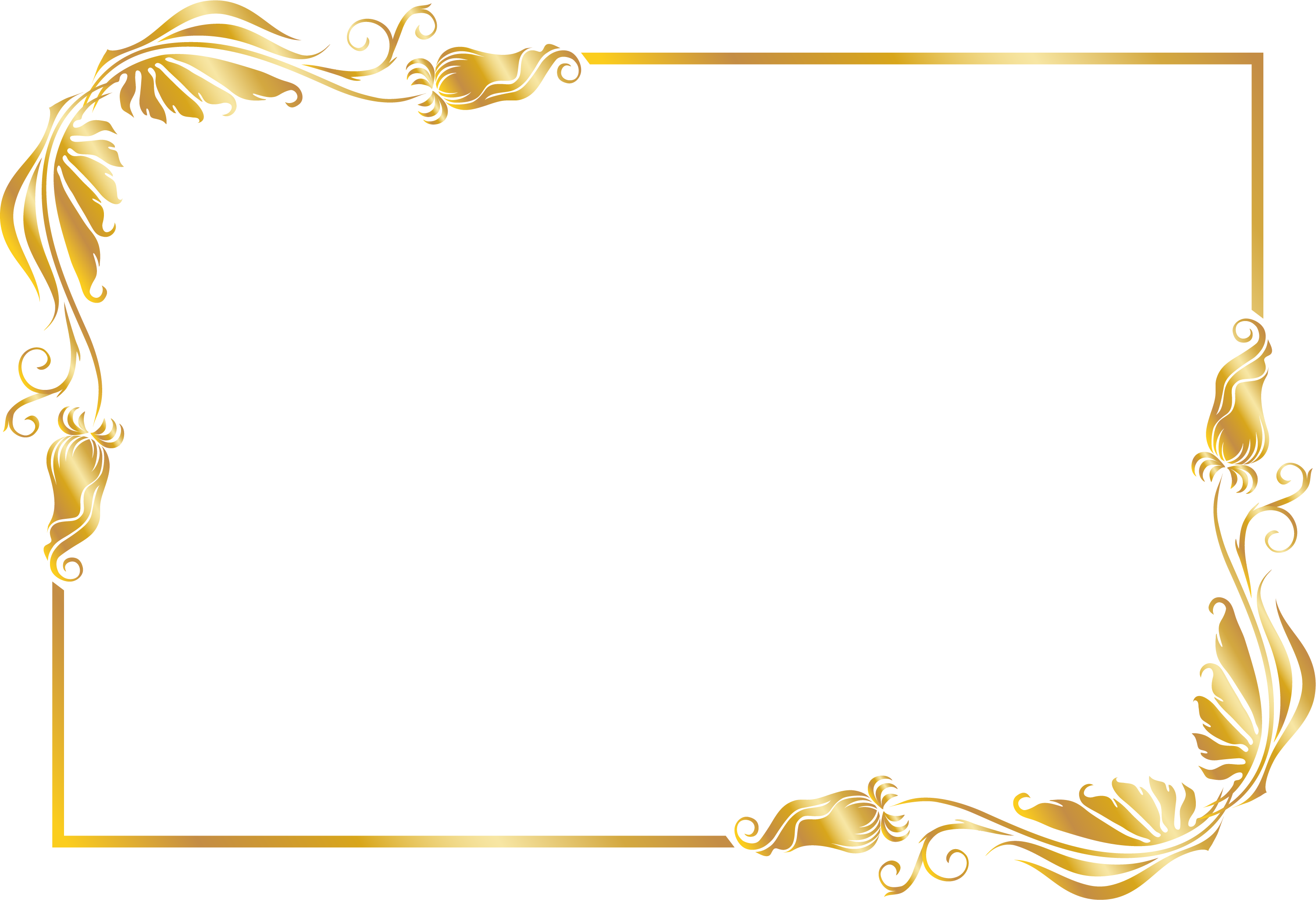 Golden Line Flowers Lines Of HQ Image Free PNG PNG Image