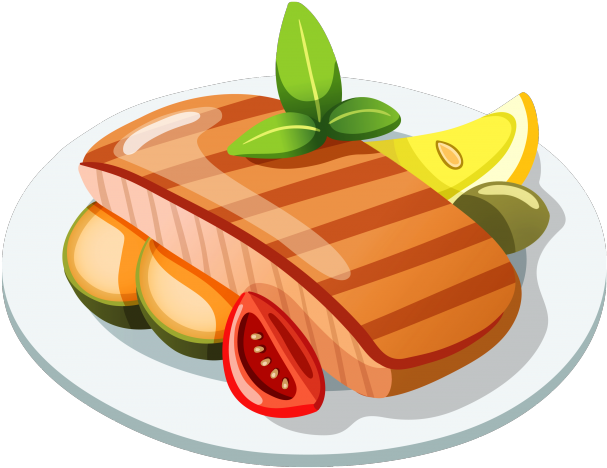 Food Plate Top View Download HQ PNG Image