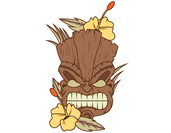 Tiki Plant Birthday Drawing Flower Download HQ PNG PNG Image