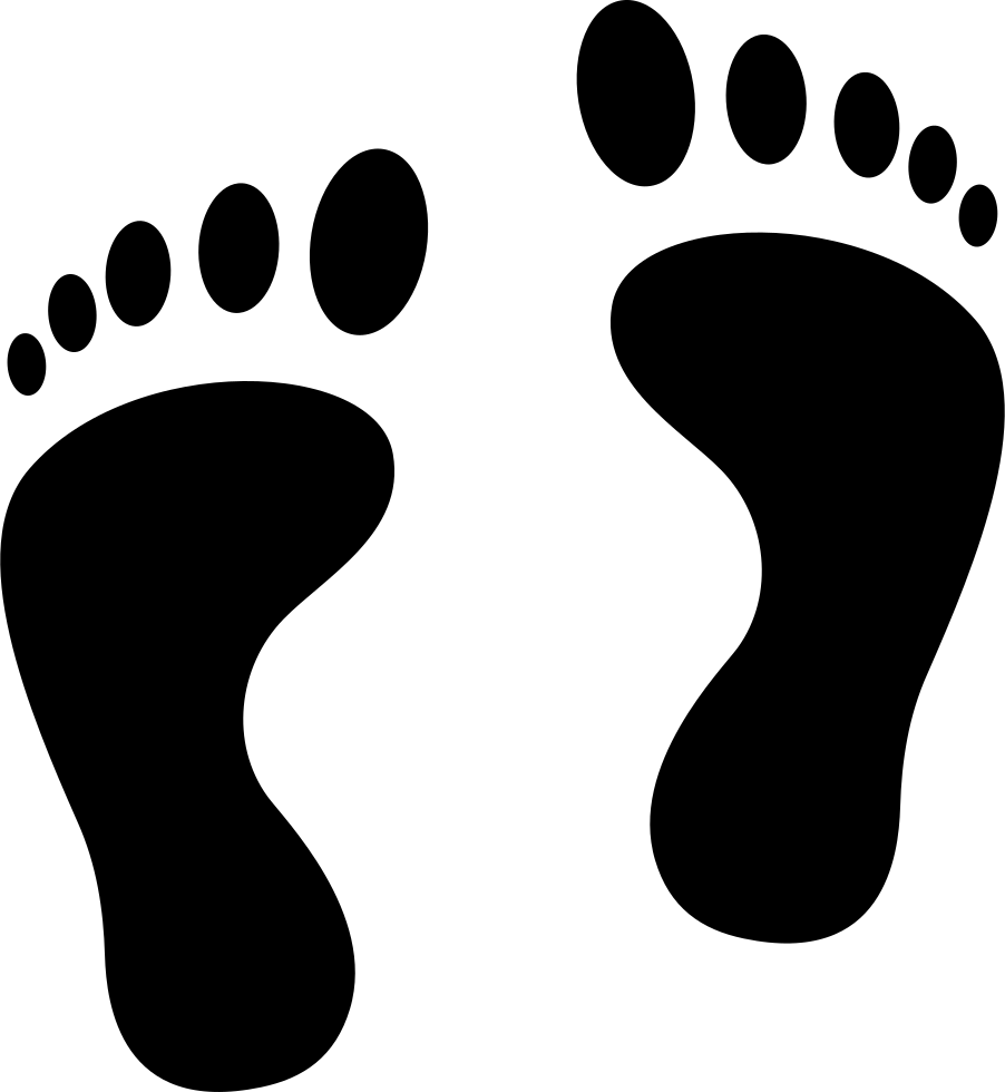 Walking Silhouette Footprints Free PNG HQ PNG Image
