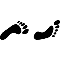 Walking Pic Silhouette Footprints Free Download PNG HQ PNG