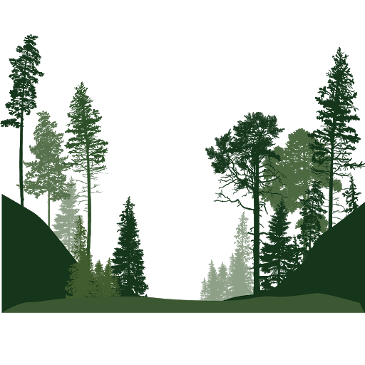 forest silhouette vector