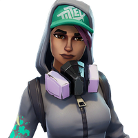 Figure Purple Royale Game Fortnite Battle Action PNG Image