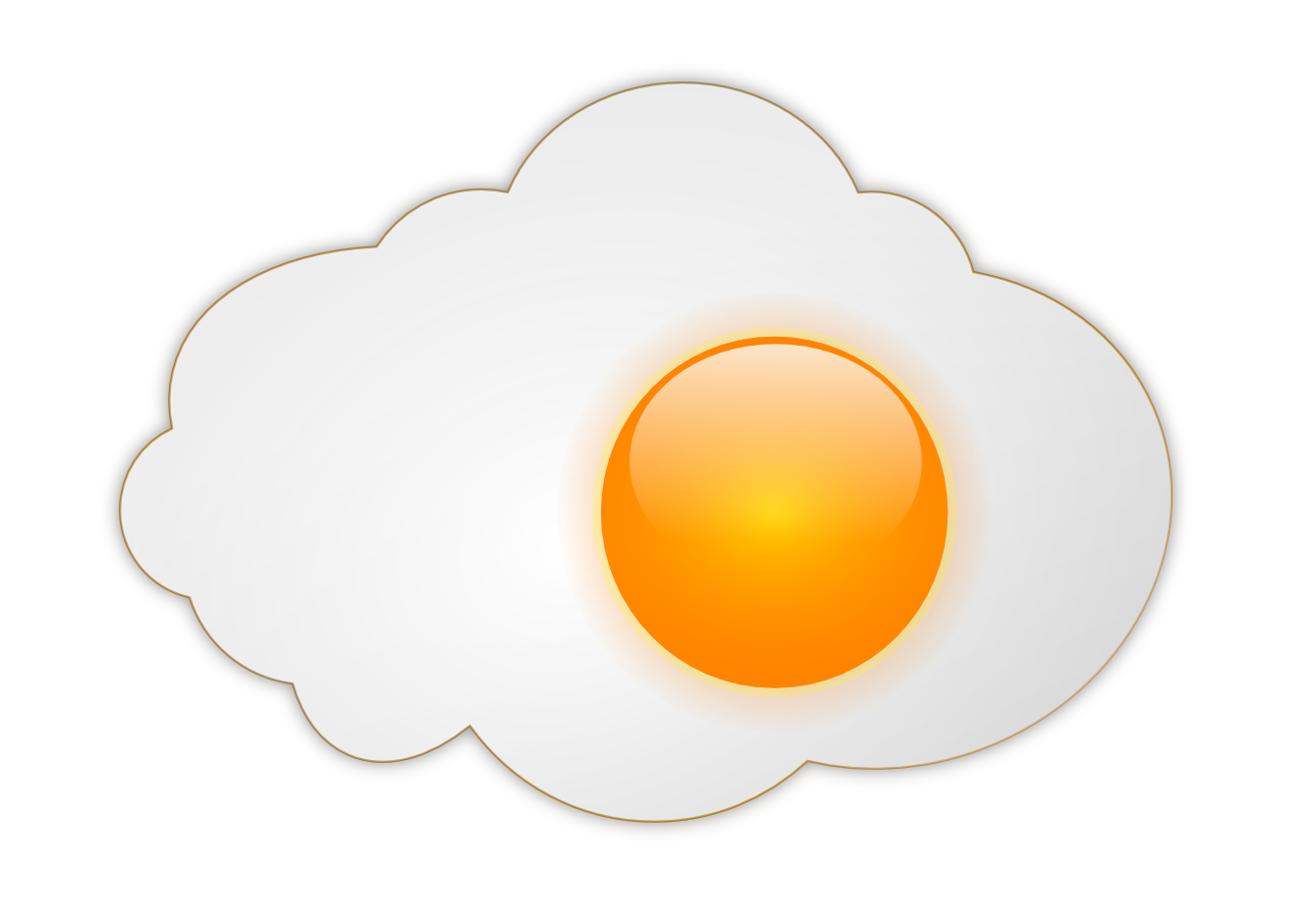 Fried egg Transparent PNG Image