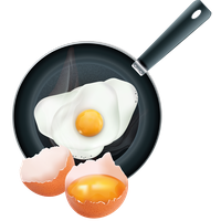 Fried egg Transparent PNG Image