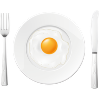 Fried egg Transparent PNG Image
