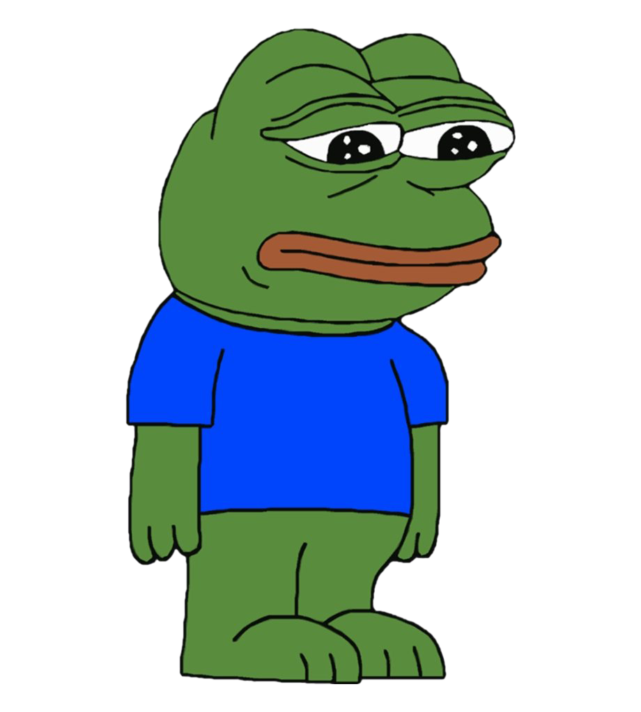 The Pepe Frog Sad HQ Image Free PNG Image