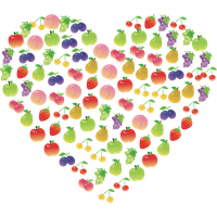 Heart Vector Fruit Free Clipart HD PNG Image